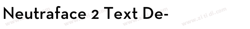 Neutraface 2 Text De字体转换
